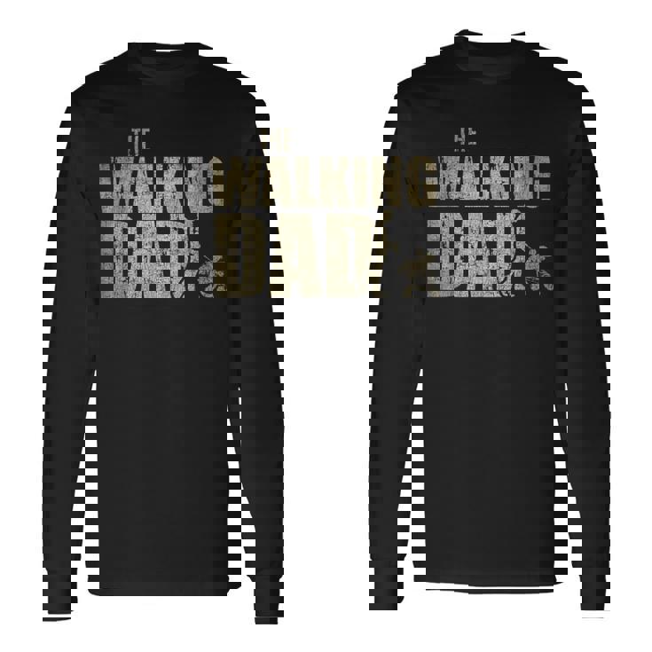 ウォーキングパパ 面白い 新米パパ ギフト クリスマス 父の日 長袖Tシャツ