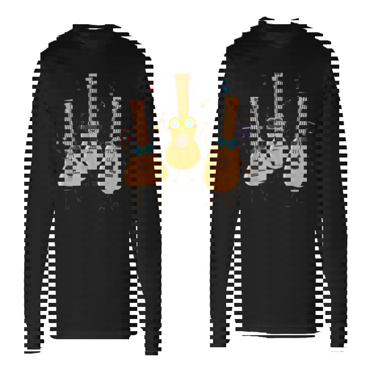 ウクレレダンス ウクレレパーティー 夏の音楽家 長袖Tシャツ