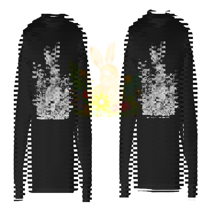 ウサギの恋人 グラフィックデザイン ウサギ オーナー。 長袖Tシャツ