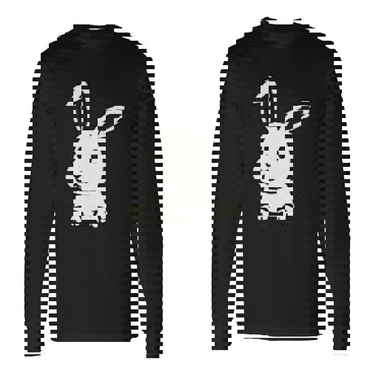 ウサギの穴から出てトラブルに巻き込まれる 長袖Tシャツ