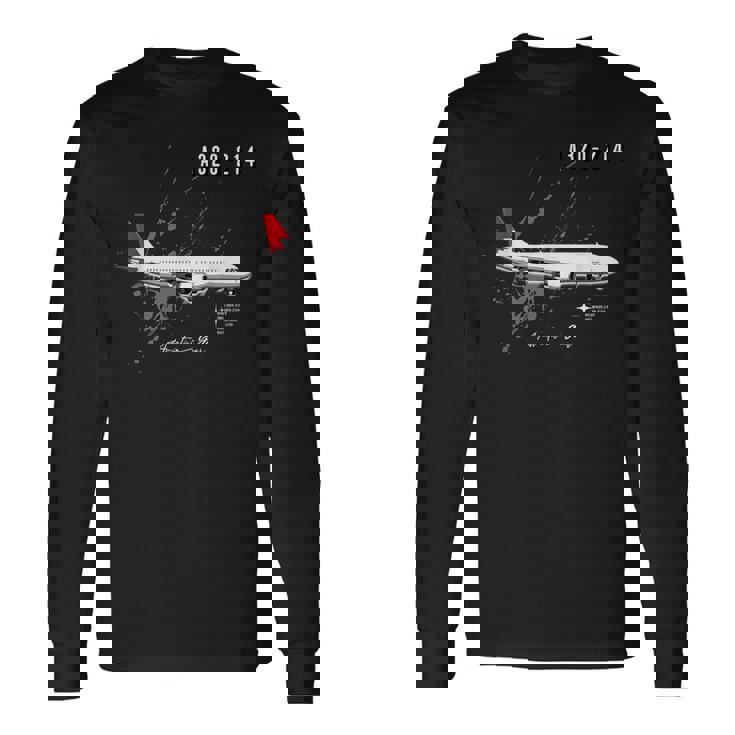 エアクラフト A320-214 長袖Tシャツ