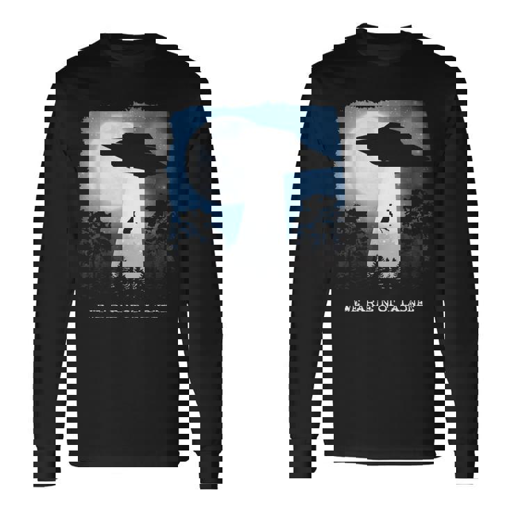 エイリアン アブダクション 牛 Ufo We Are Not Alone ギフト 長袖Tシャツ
