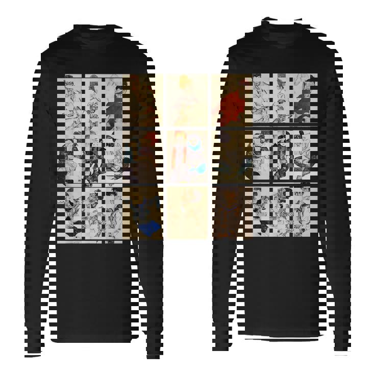 エゴン・シーレアール・ヌーボーによる有名な表現主義の肖像画 長袖Tシャツ