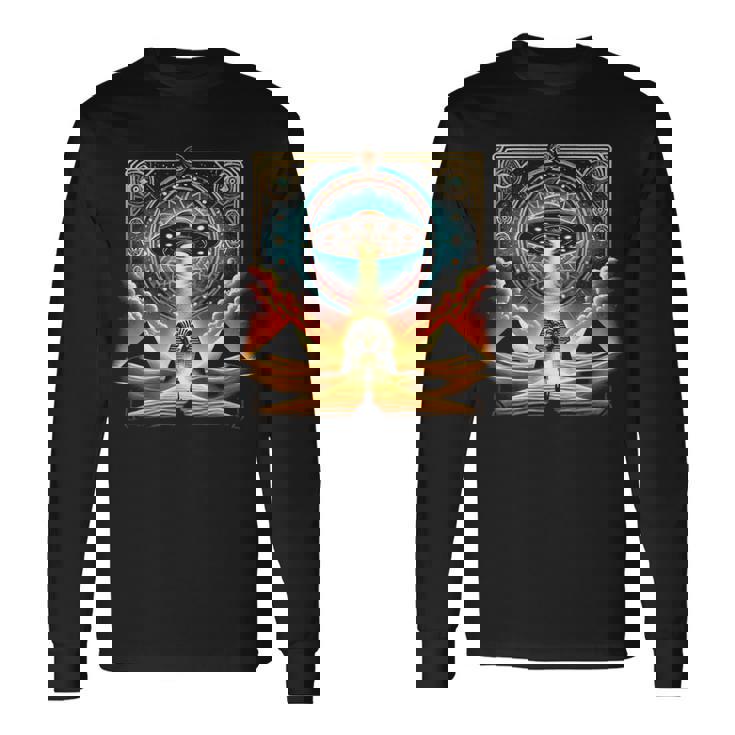 エジプトufo古代スターゲート Egypt Ufo Ancienttargate 長袖Tシャツ