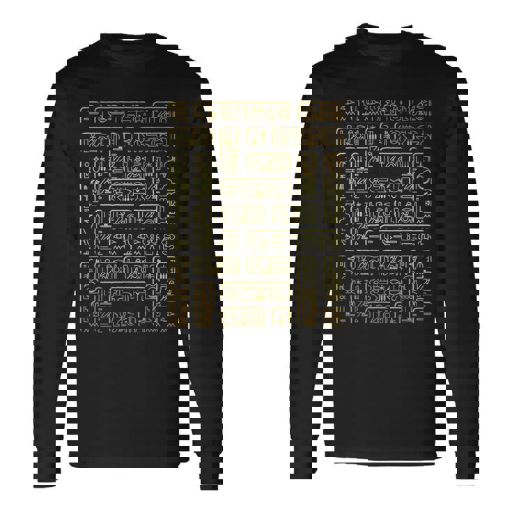 エジプトの象形文字tシャツ-古代エジプト 長袖Tシャツ