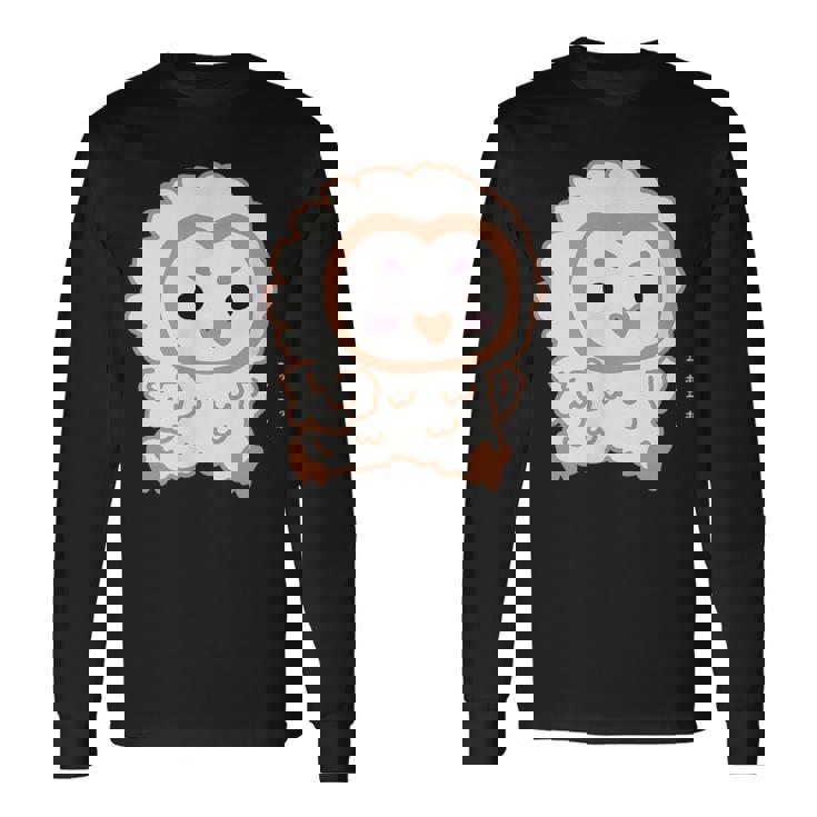 エッホエッホ 一生懸命に走るフクロウの赤ちゃん イラスト 長袖Tシャツ ギフトのアイデア