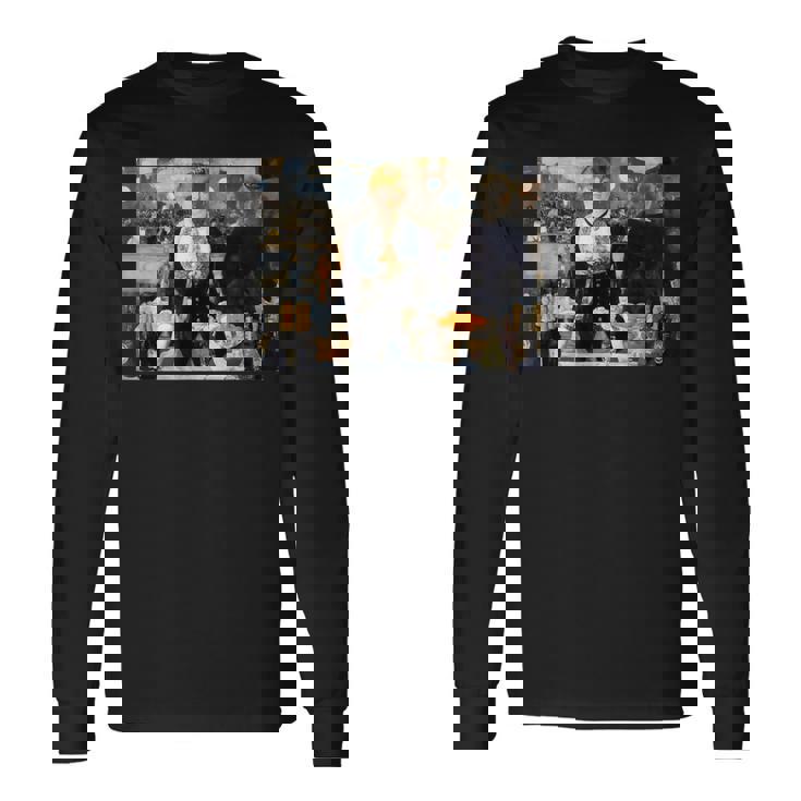 エドゥアール・マネの「フォリー・ベルジェールのバー」 長袖Tシャツ