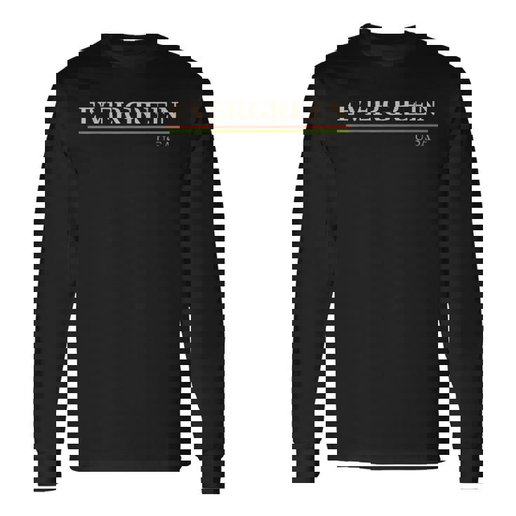 エバーグリーンusa 長袖Tシャツ