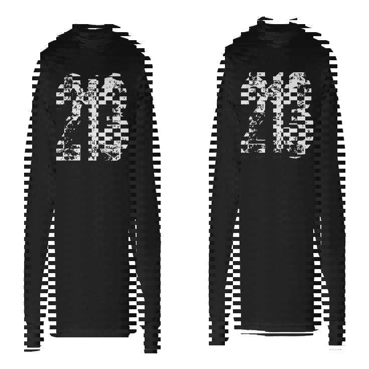 エリアコード 213 ロサンゼルス カリフォルニア La エリアコード Ca 213 長袖Tシャツ