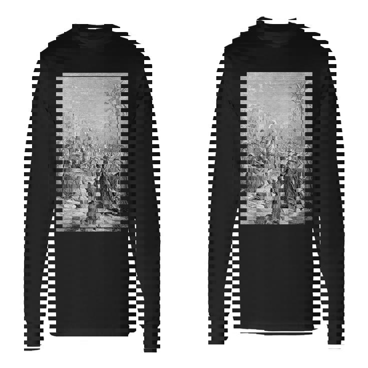 エルサレムへのイエスの参入 グスターヴ・ドーレ聖書芸術 長袖Tシャツ ギフトのアイデア