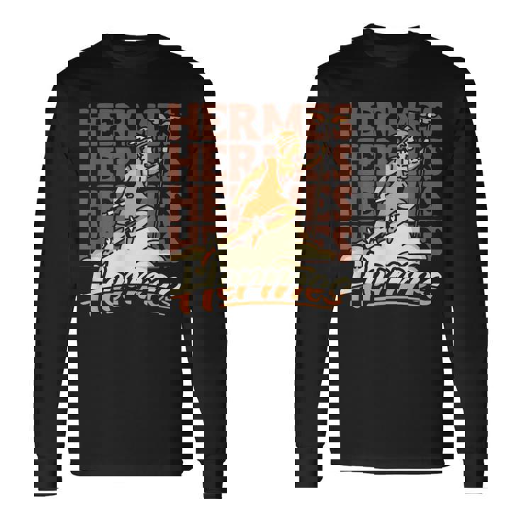 エルメス 素早いギリシャの商業とメッセージの神 長袖Tシャツ