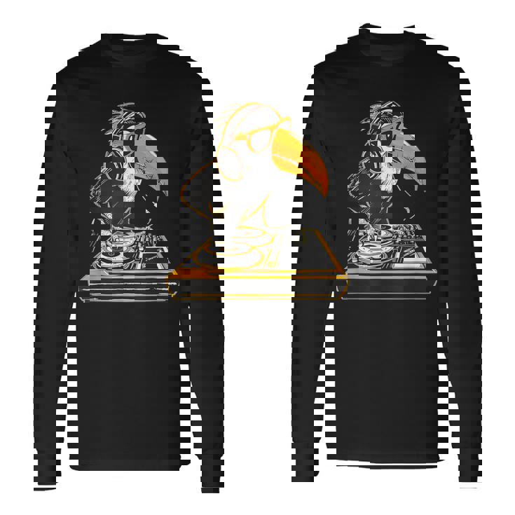 オオハシ Dj ターンテーブル Dj オオハシハウス ミュージック テクノ ビートメーカー 長袖Tシャツ