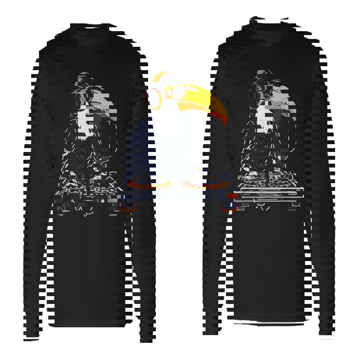 オオハシ Dj ターンテーブル Dj オオハシ テクノ ビートメーカー ハウスミュージック 長袖Tシャツ