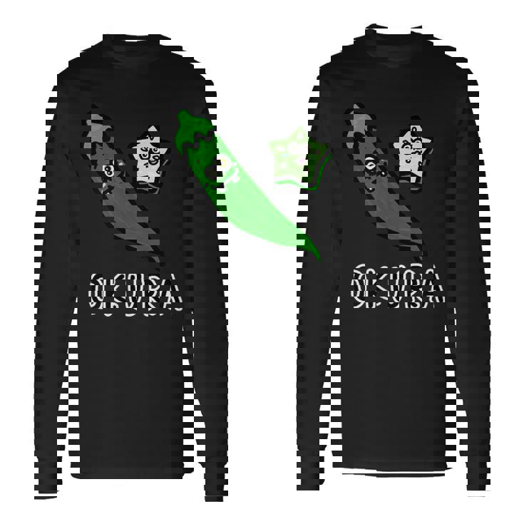 オクラさん 長袖Tシャツ