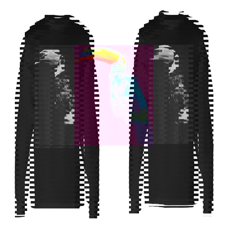 オニオオハシ 鳥 長袖Tシャツ ギフトのアイデア