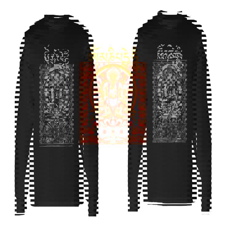 オム・マニ・ペメ・フム 六字大明呪 長袖Tシャツ ギフトのアイデア