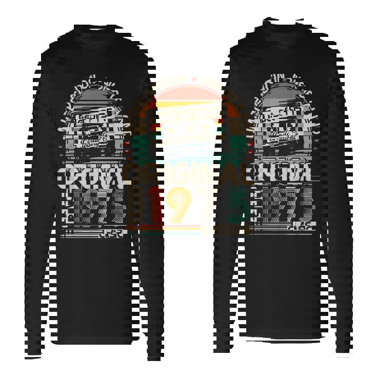 オリジナル1975 50周年記念ギフト 男女兼用 長袖Tシャツ