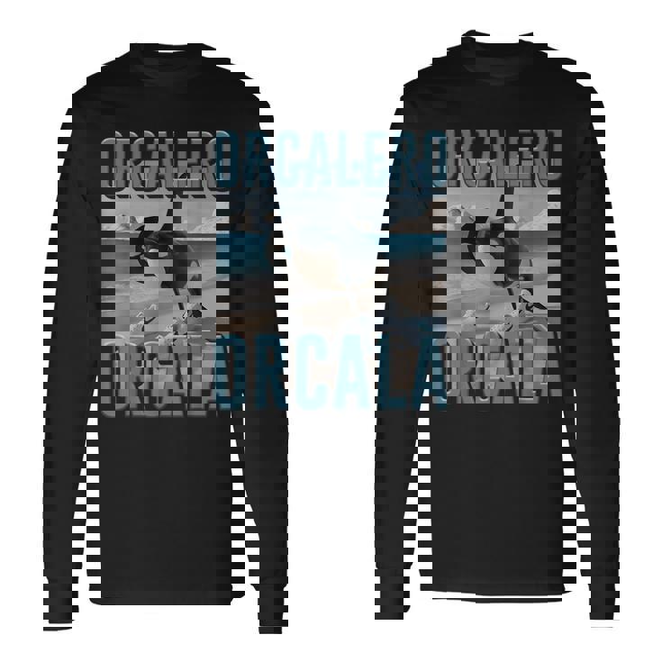 オルカレロ オルカラ オルカラ オルカ イタリア ブレイン モンスター Ai キッズ 長袖Tシャツ