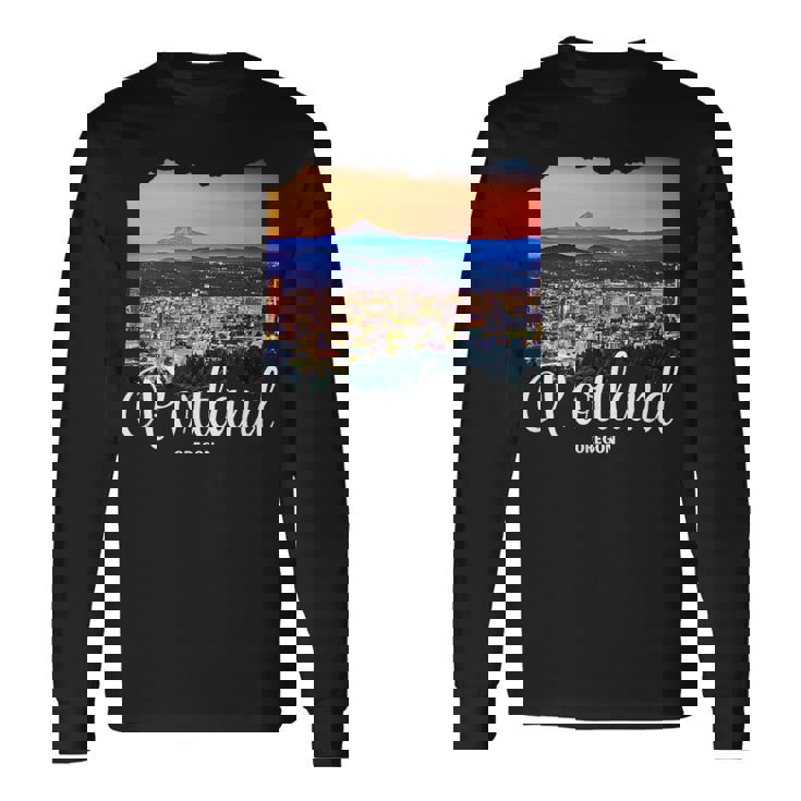 オレゴン州 ポートランドのお土産 ポートランド 長袖Tシャツ