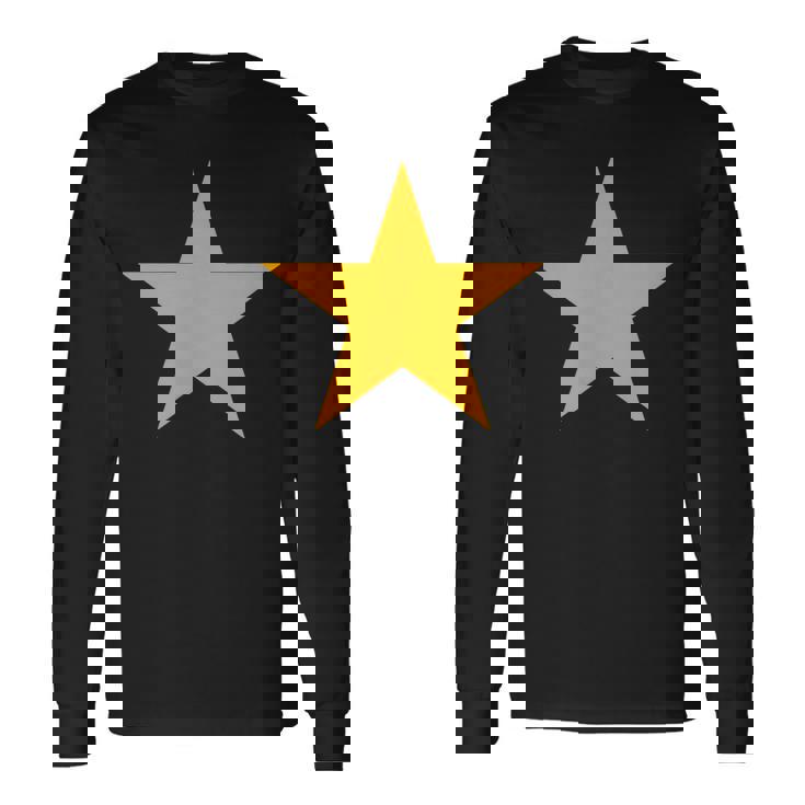 オレンジスター 複数の色 長袖Tシャツ ギフトのアイデア