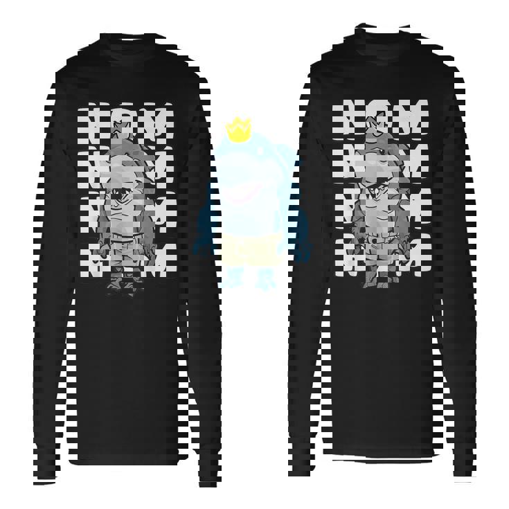 オーシャンキング シャーク ハングリーシャーク キング Eat Now Nom 長袖Tシャツ