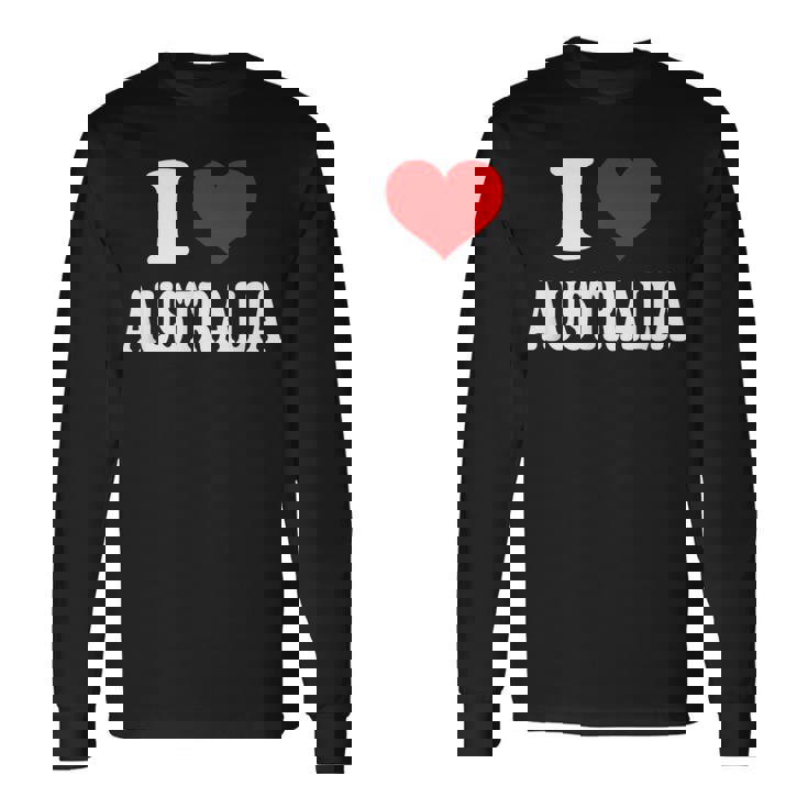 オーストラリア アイ・ハート・オーストラリア アイ・ラブ・オーストラリア 長袖Tシャツ