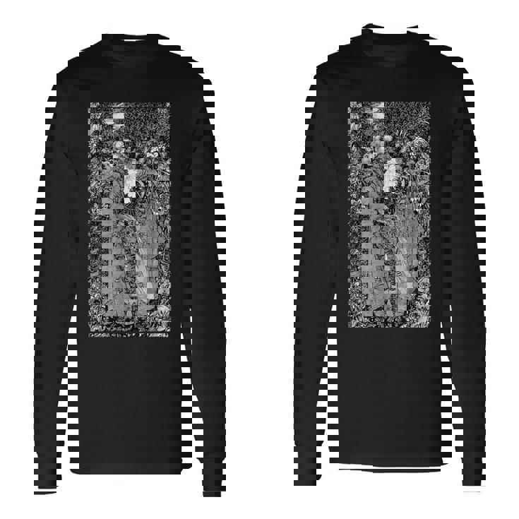 オーブリー・ビアズリーによるナイトピース1894 長袖Tシャツ