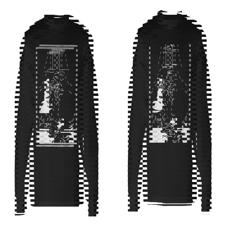 オーブリー・ビアズリーによるマリオネット3世のバレエ1894 長袖Tシャツ