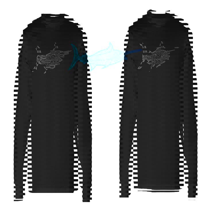 カジキ フィッシングシャツ ネイティブハワイアン ハワイアントライバル 長袖Tシャツ