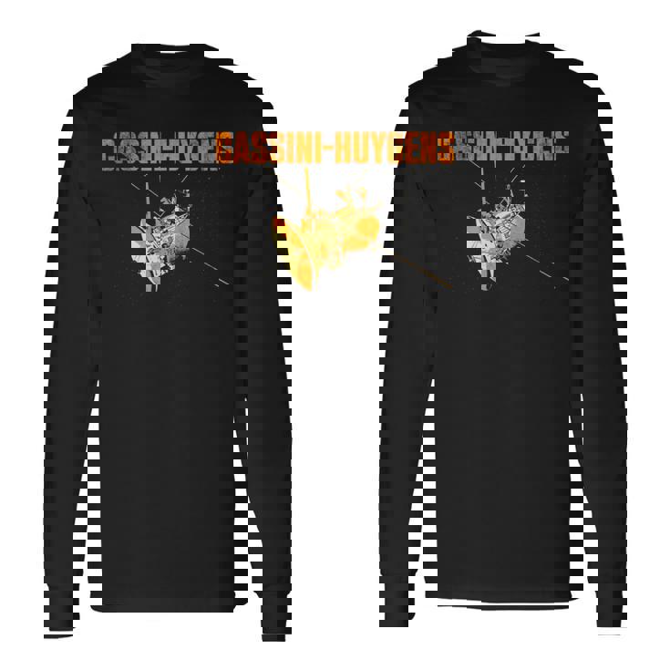 カッシーニ・ホイヘンス宇宙探査機 土星太陽系天文学 長袖Tシャツ