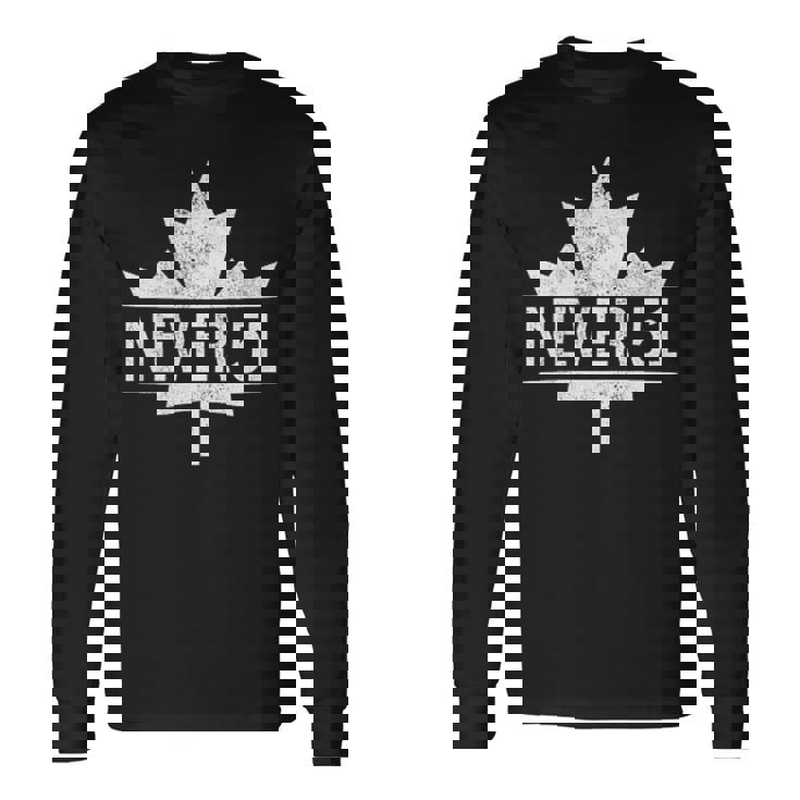 カナダ Never 51 Never 51Sttate カナダ カナダ 国旗 長袖Tシャツ