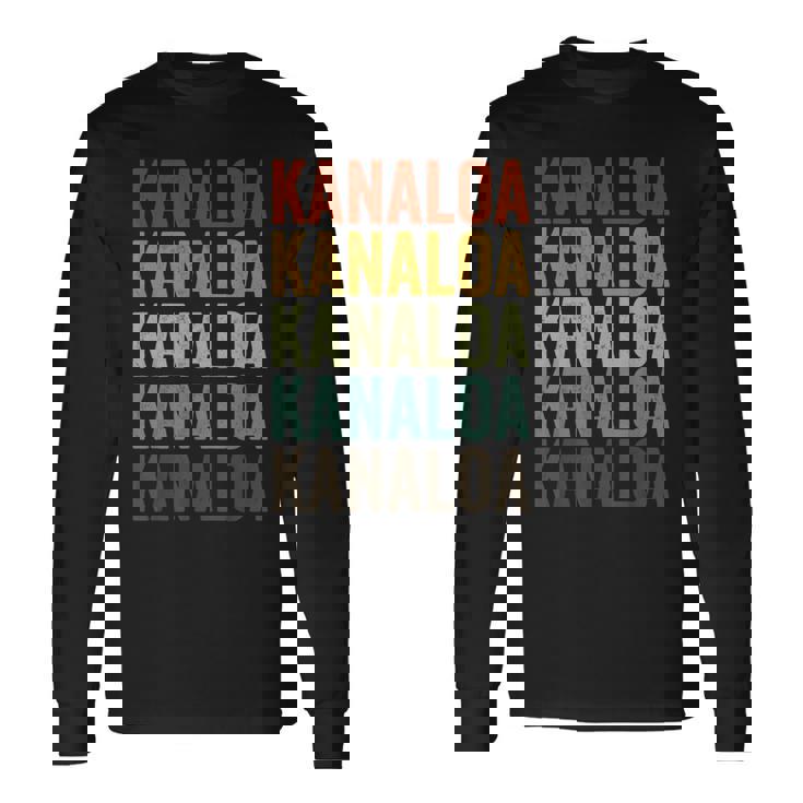 カナロア ハワイ ハワイアン 海の神 長袖Tシャツ