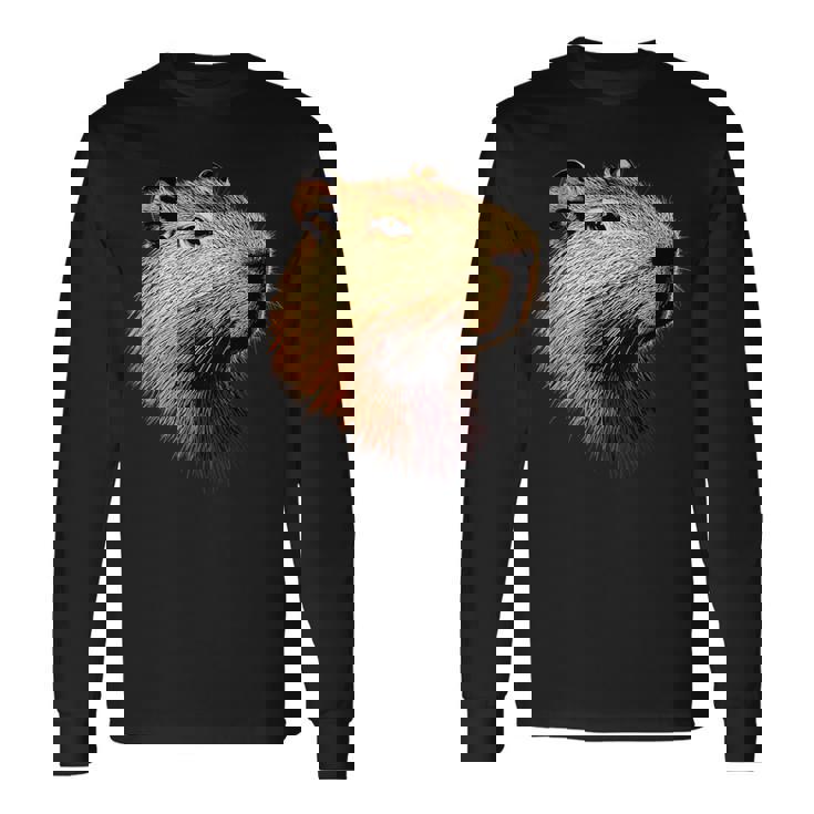 カピバラ Be Capy カピバラ げっ歯類 おもしろカピバラ Capybara 長袖Tシャツ