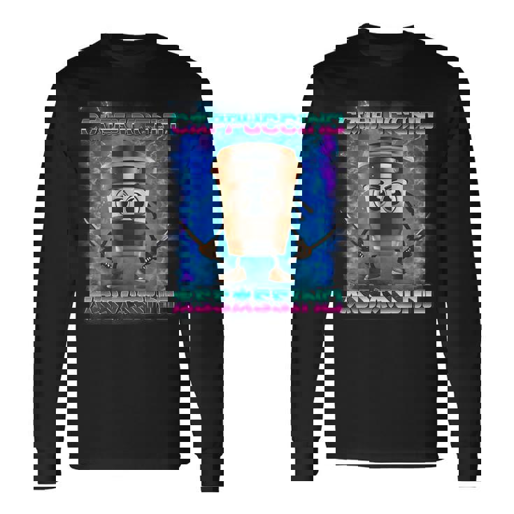 カプチーノ アサシーノ イタリアン ブレイン ミーム インターネットミーム 長袖Tシャツ