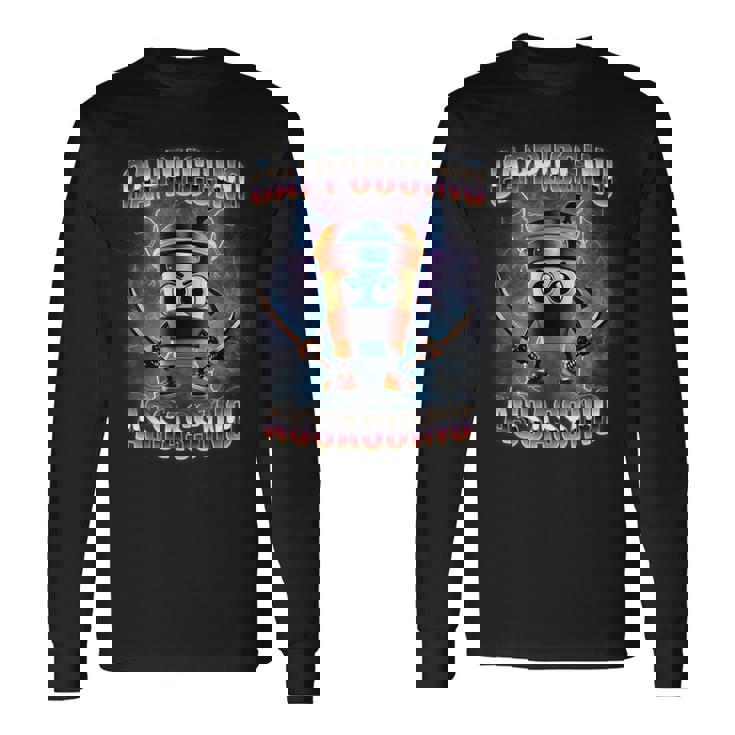 カプチーノ アサシーノ ブレイン ロート イタリアン ミーム 長袖Tシャツ