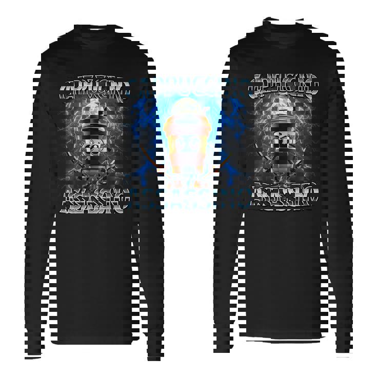 カプチーノ・アサシーノ イタリアンブレインロットミーム 長袖Tシャツ