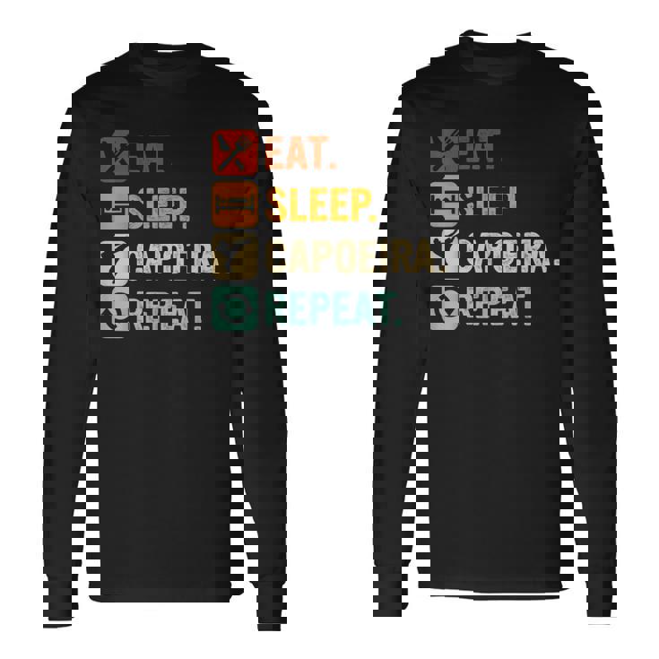 カポエイラ 格闘技 ダンス 武道 長袖Tシャツ