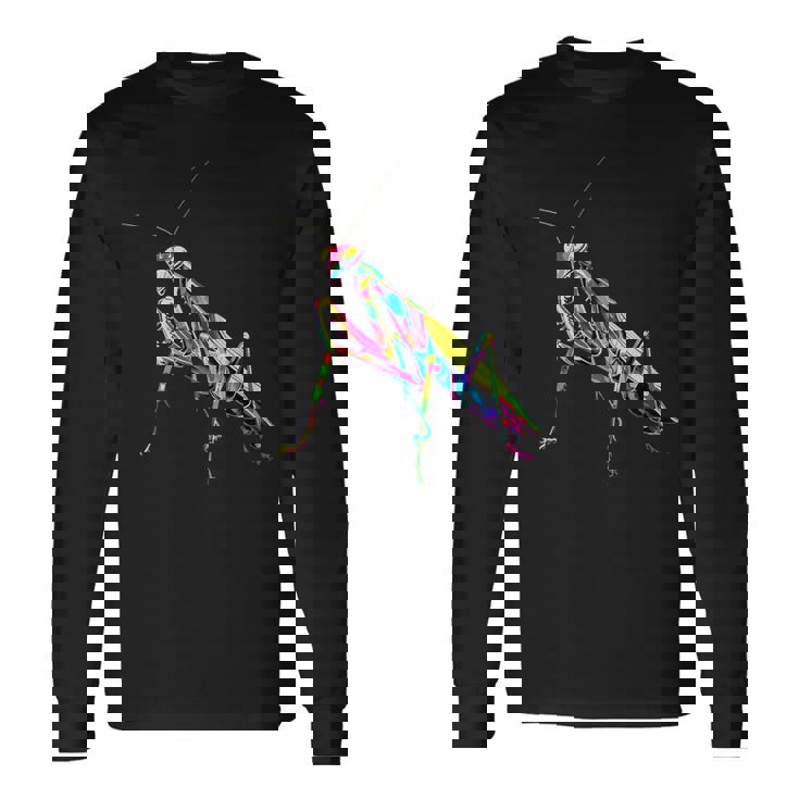 カマキリ カマキリ類 昆虫学 カマキリ 長袖Tシャツ ギフトのアイデア