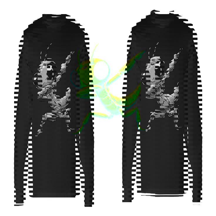 カマキリ、おかしなカマキリ 長袖Tシャツ