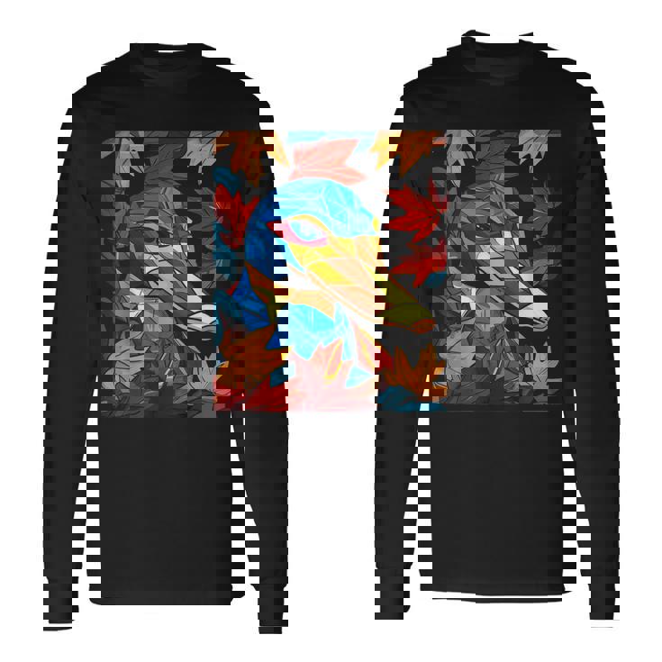 カモノハシ 動物 モチーフ イラスト カモノハシ 長袖Tシャツ