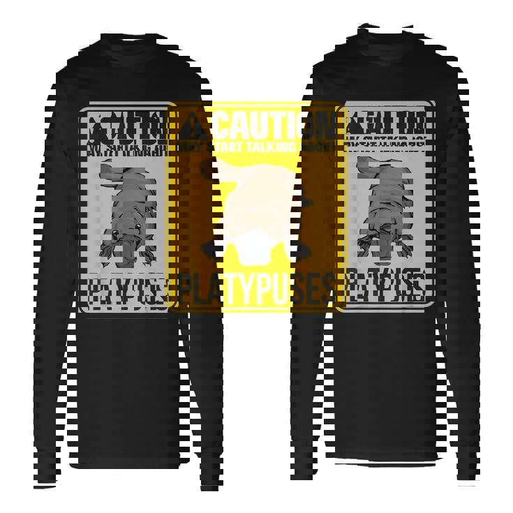 カモノハシの話を始めようかな。カモノハシ カモノハシ 長袖Tシャツ