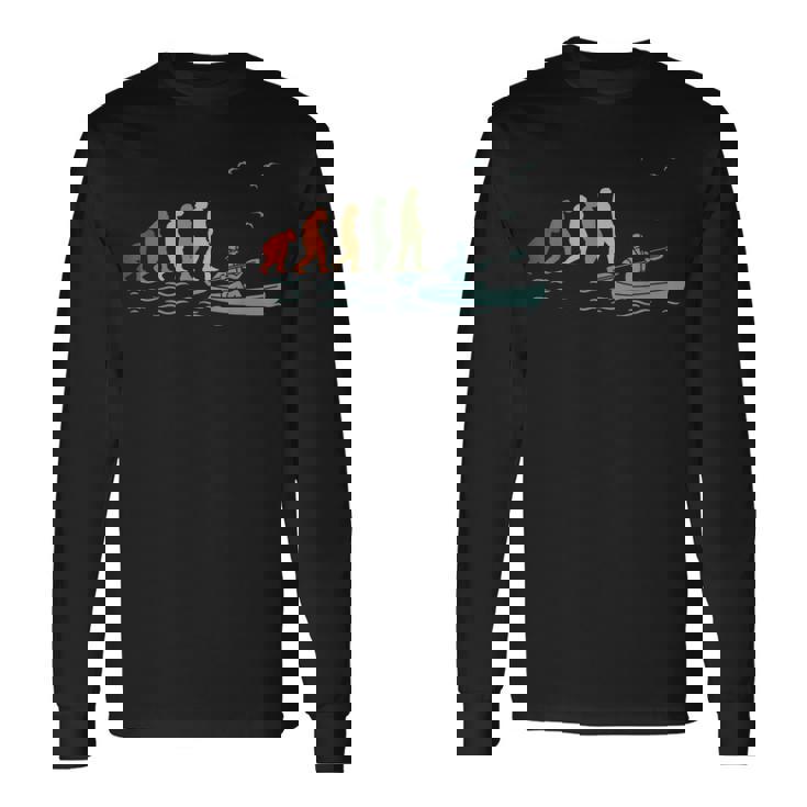カヤック、カヌーイスト、カヌー、カヌー 長袖Tシャツ