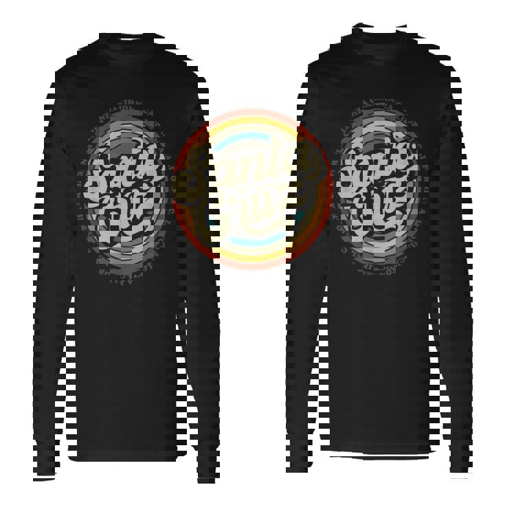 カリフォルニア州サンタクルーズシュタット ヴィンテージ レトロ 長袖Tシャツ