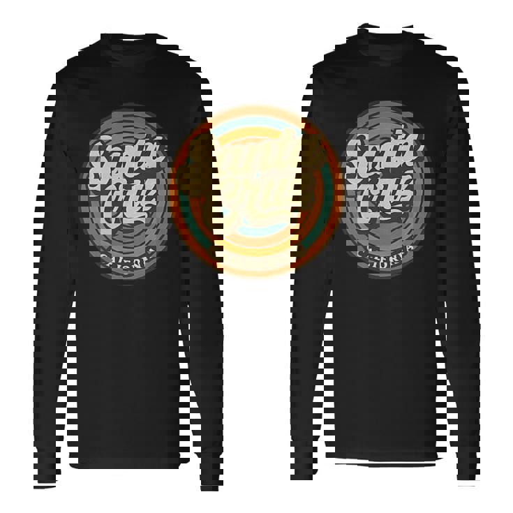 カリフォルニア州サンタクルーズ市 ビンテージレトロお土産 長袖Tシャツ