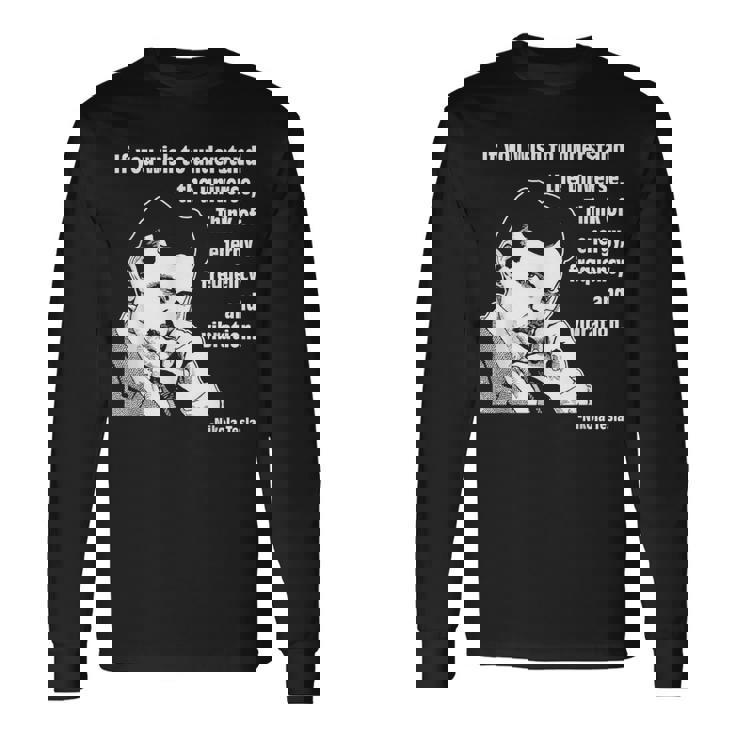 カルバン・ミラtシャツ ニコラ・テスラ 長袖Tシャツ