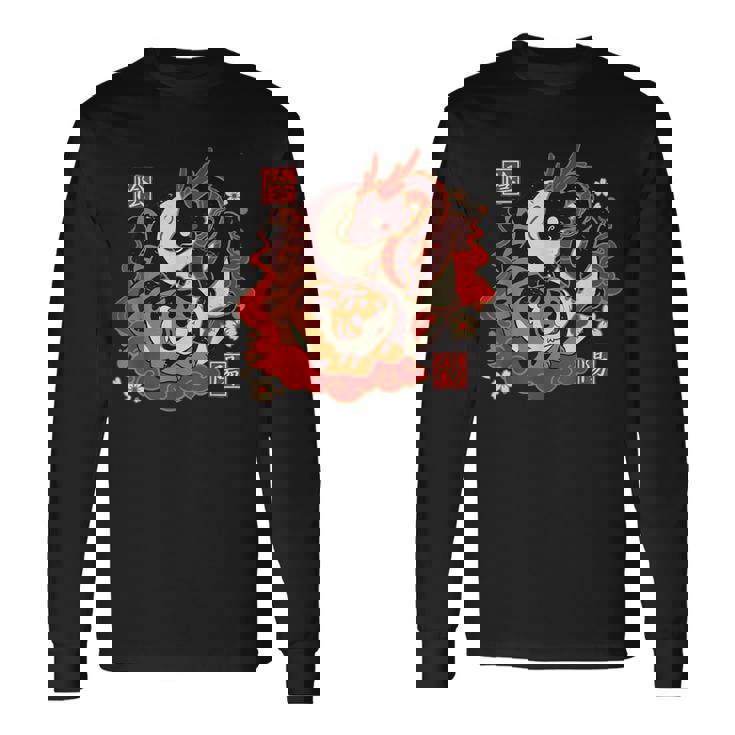 カワイイタイガーアンドドラゴンジャパン 長袖Tシャツ