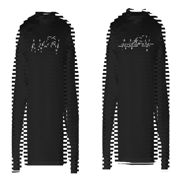 カワウソのハートビートギフト 長袖Tシャツ