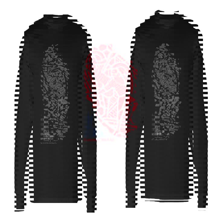 カンタベリー大聖堂ステンドグラス 3 歴史考古学 長袖Tシャツ