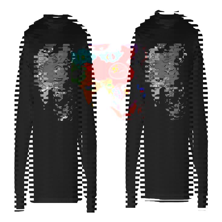 カントリーボール アジア 長袖Tシャツ