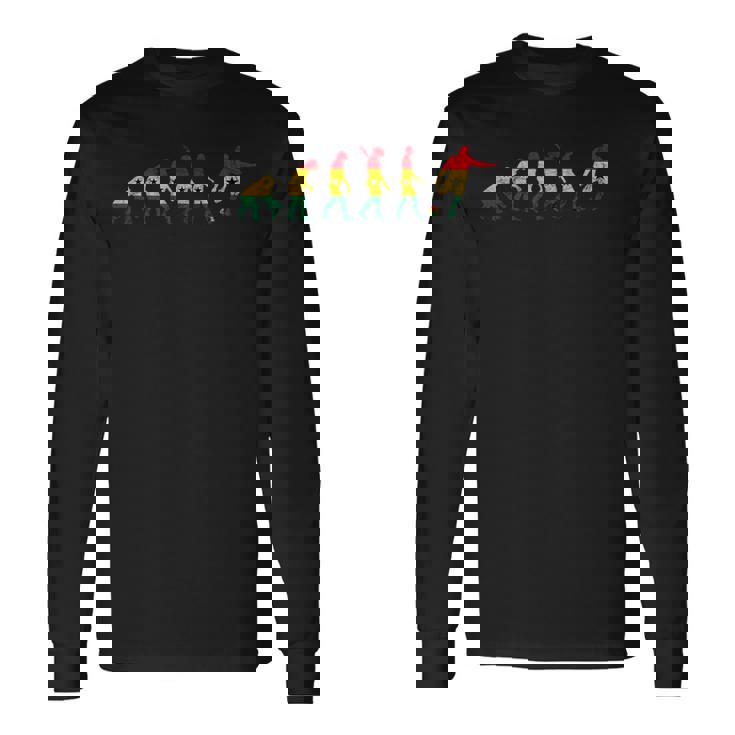 ガーナエボリューション ガーナプライド ガーナ国旗 ガーナサッカーチーム 長袖Tシャツ